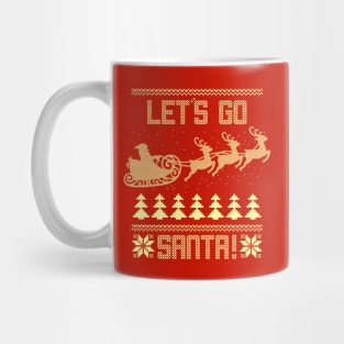 Funny Santa Claus Christmas Ugly Christmas Sweater Funny Meme Mug